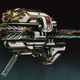 gjallarhorn rocket launcher against a dark green gradient background